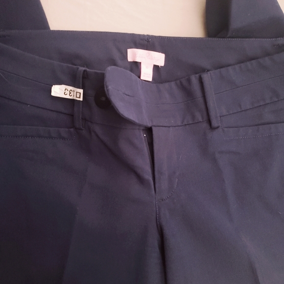 Lilly Pulitzer navy blue stretch pants sz 10 - Picture 5 of 7